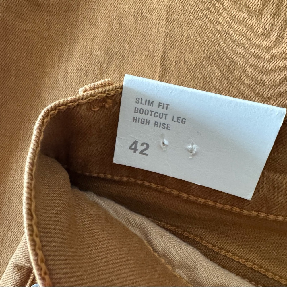 Zara Women's High Rise Bootcut Brown Cropped Flare Jeans Size 10 - Picture 9 of 12